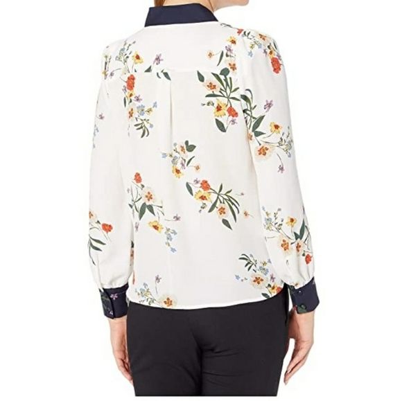 Vince Camuto Surreal Garden Button-down Blouse XS - Picture 2 of 4